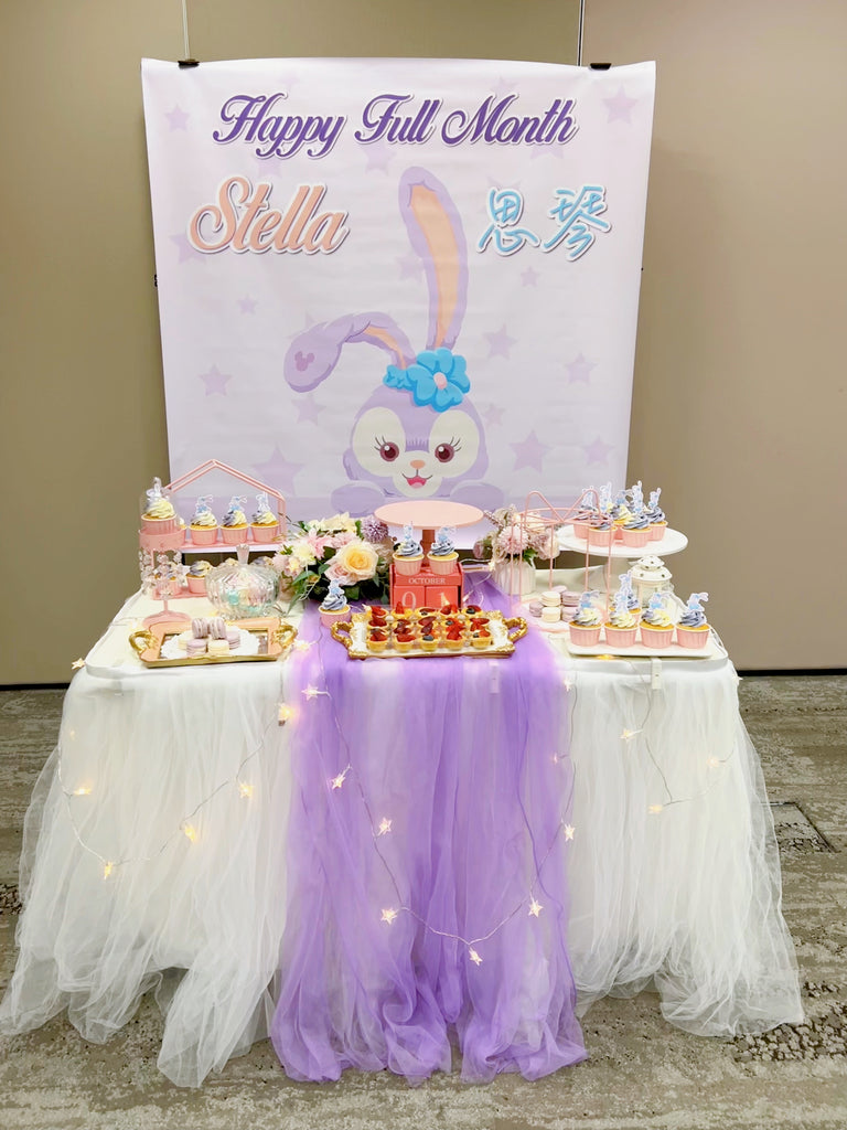 $699 Dessert Table (2tier Cake + Backdrop Included) - River Ash Bakery