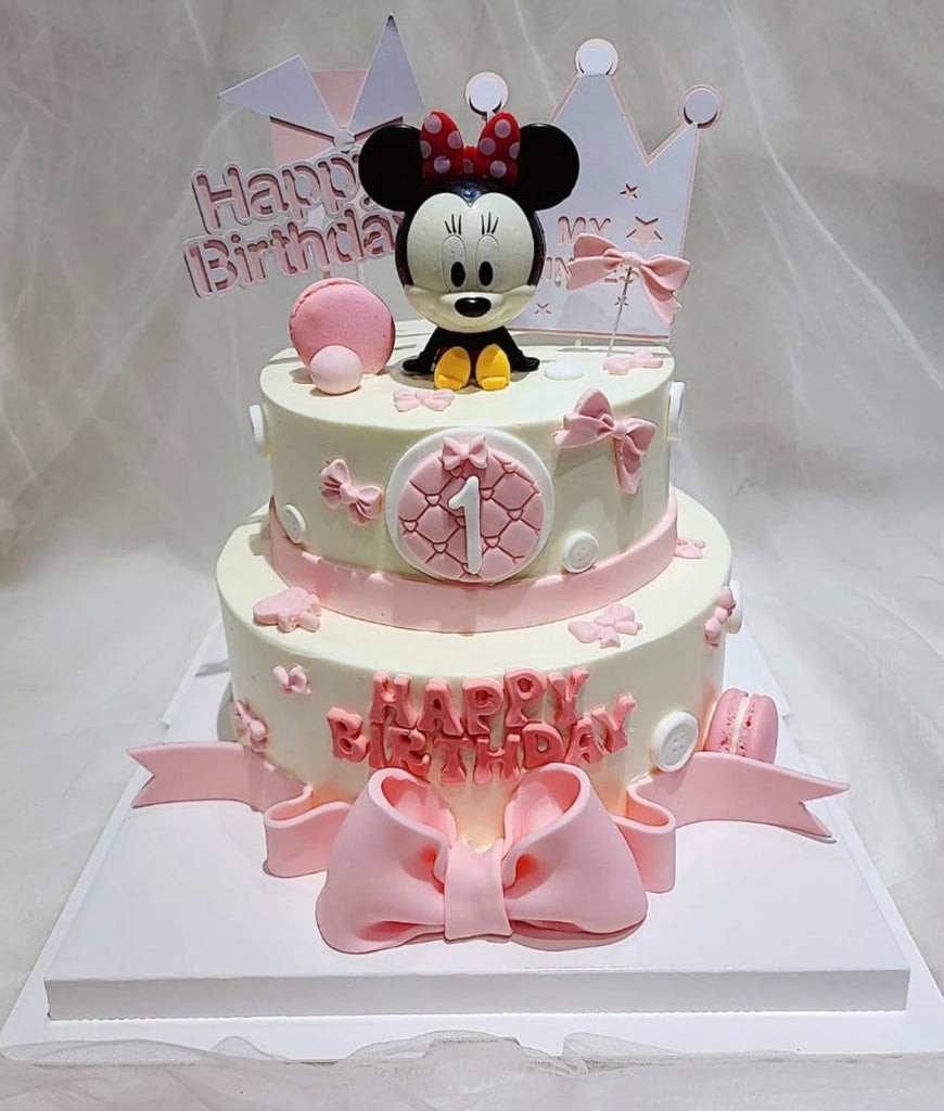 Sweet Pink Ribbon Cake