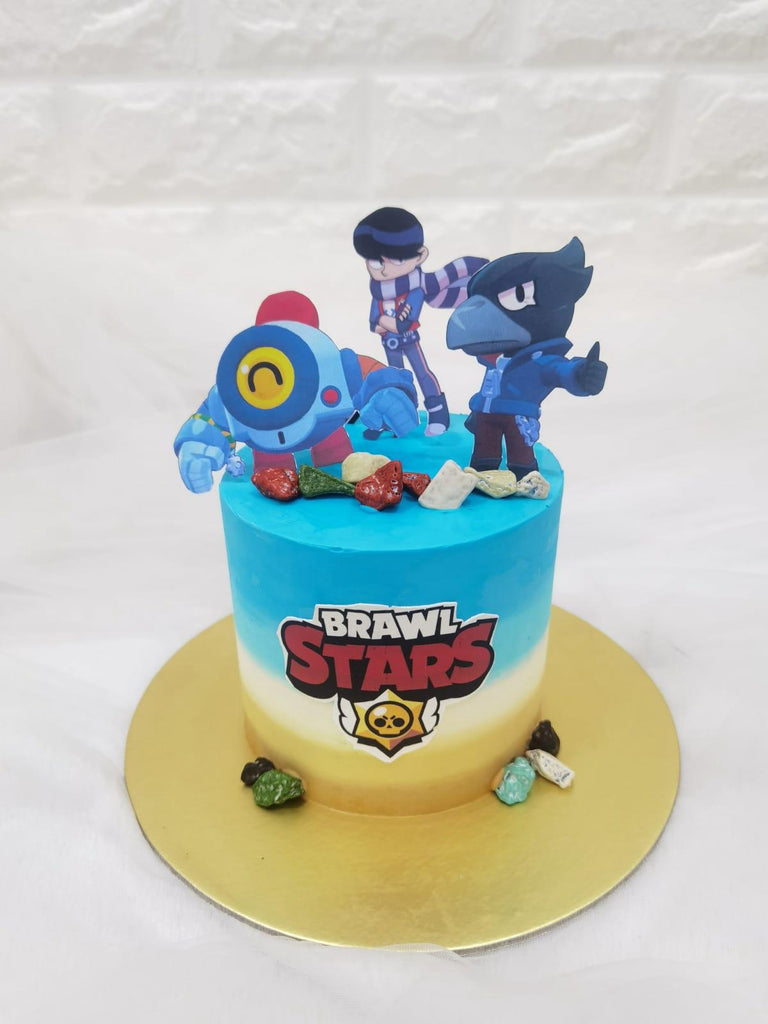 4" Tall Brawl Star Cake