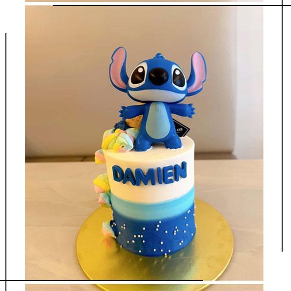 4" Tall Stitch cake