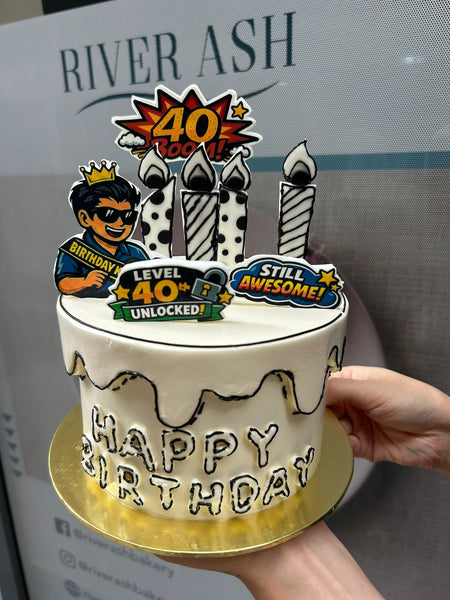 40s Awesome 2D Comic Cake