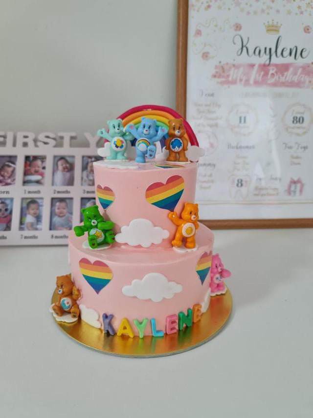 Rainbow and Bear Cake - River Ash Bakery