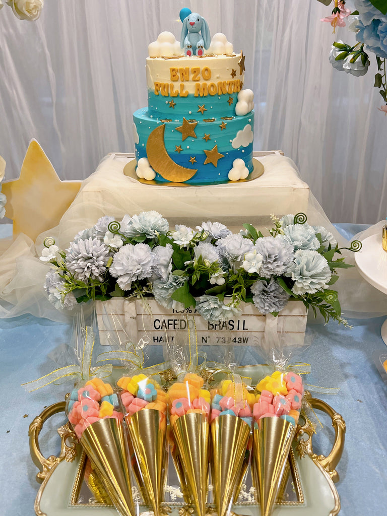 $899 Dessert Table (2tier Cake + Fairy Light Backdrop Included)