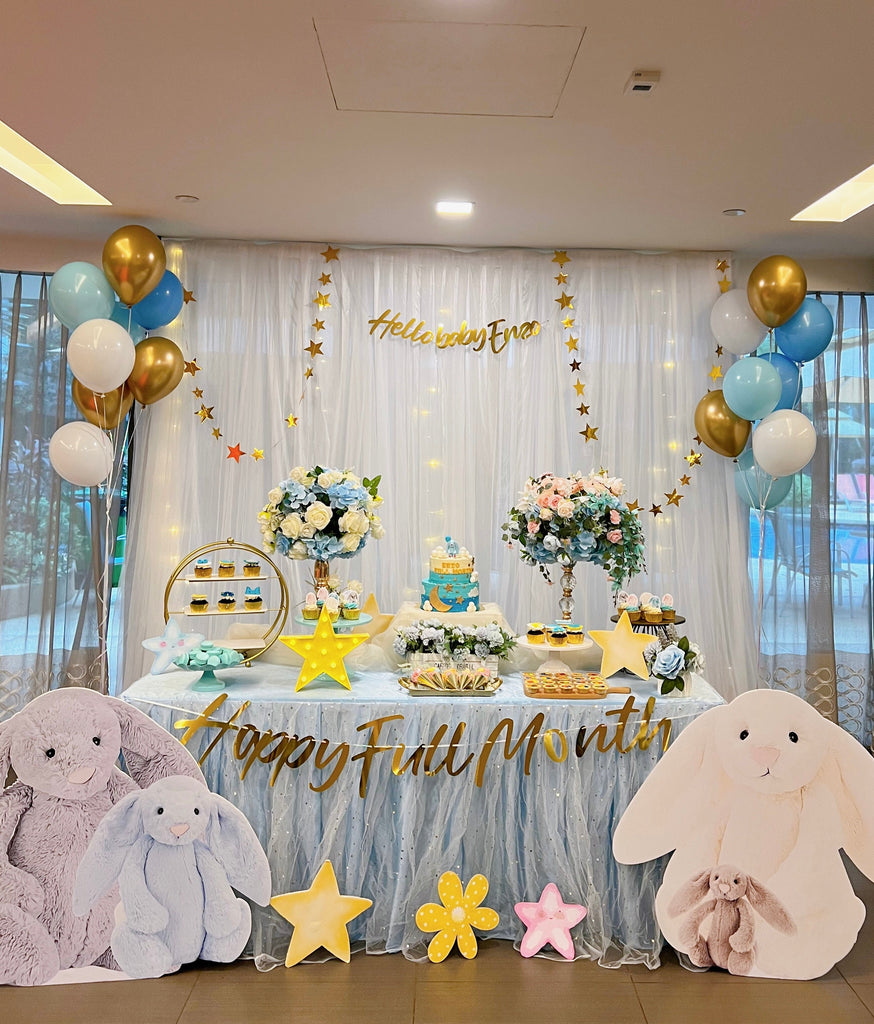 $899 Dessert Table (2tier Cake + Fairy Light Backdrop Included)