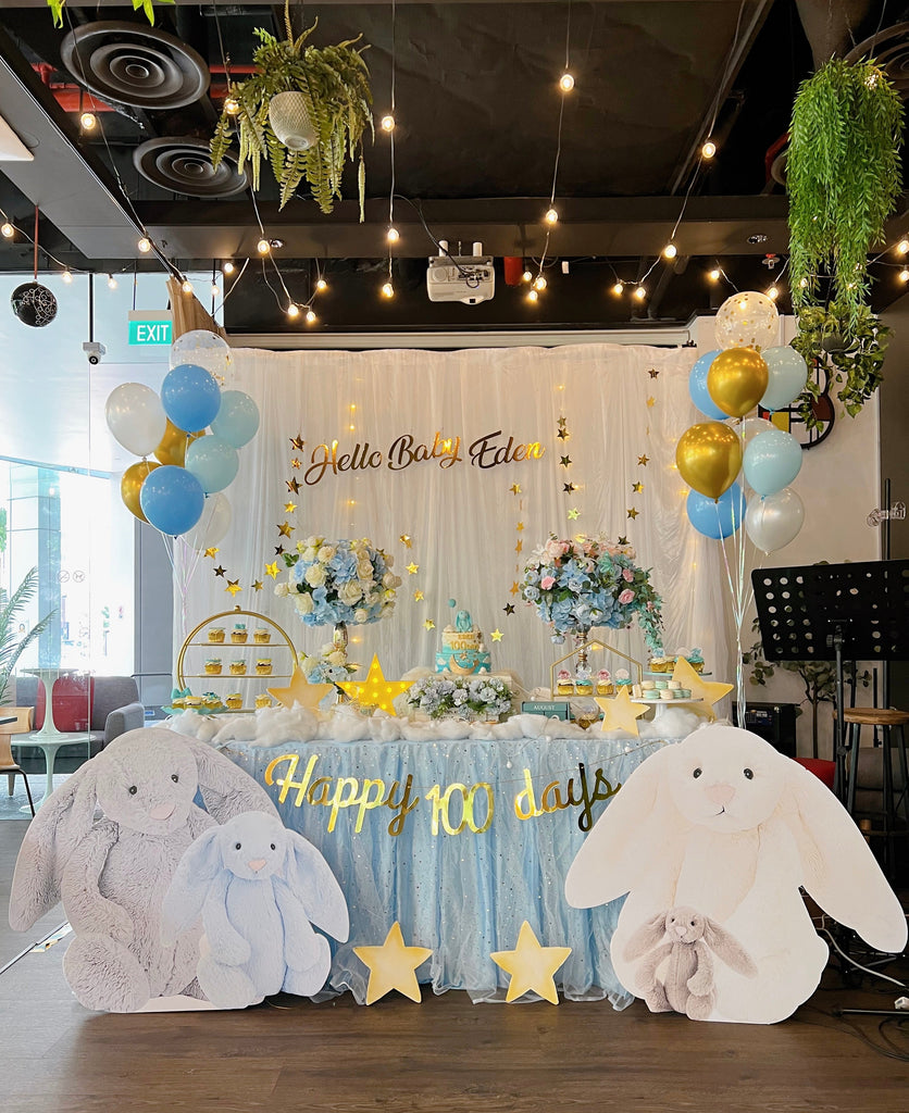 $899 Dessert Table (2tier Cake + Fairy Light Backdrop Included)