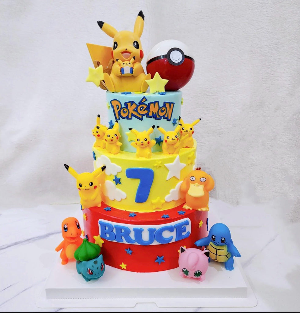 Kids Party Poke Friends Cake