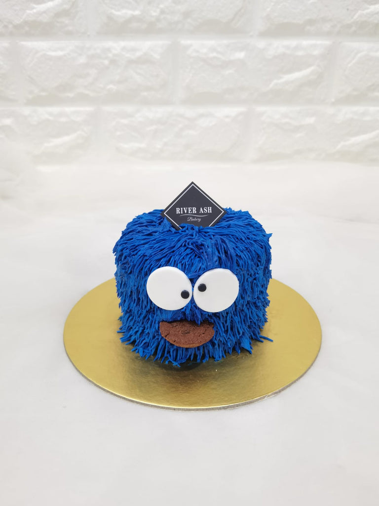 Baby Cookie Monster Cake
