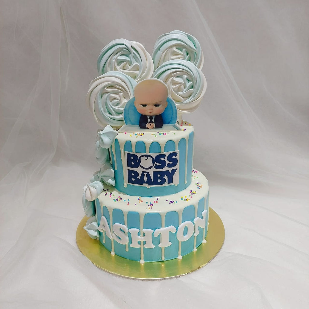 Boss Baby Meringue Lollipop Cake