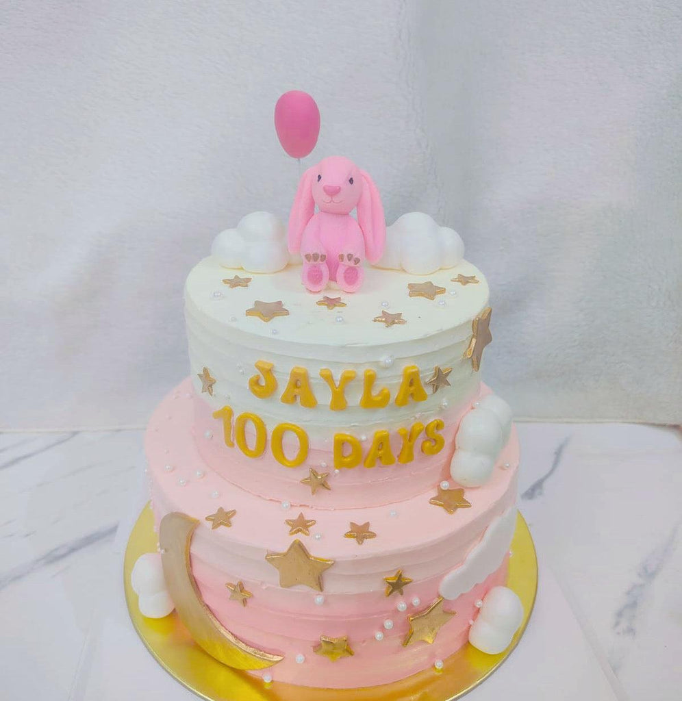 Bunny & Stars Baby Shower Cake