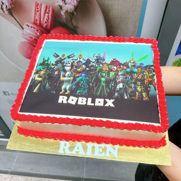 Character Custom Image Rectangle Cake