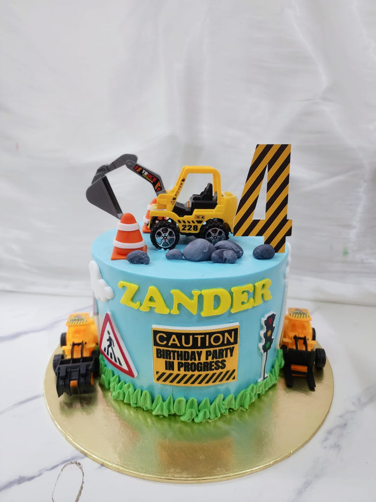 Construction Zone Cake