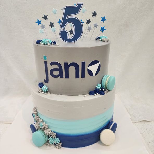 Corporate Anniversary Cake with Brand Logo