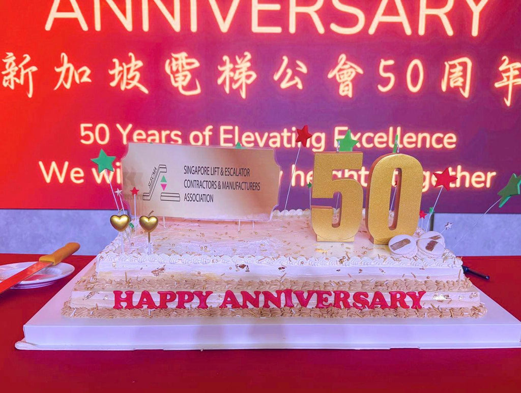 Corporate Anniversary Rectangle Cake with Brand Logo