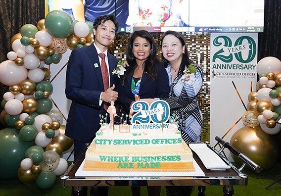 Corporate Anniversary Rectangle Cake with Brand Logo