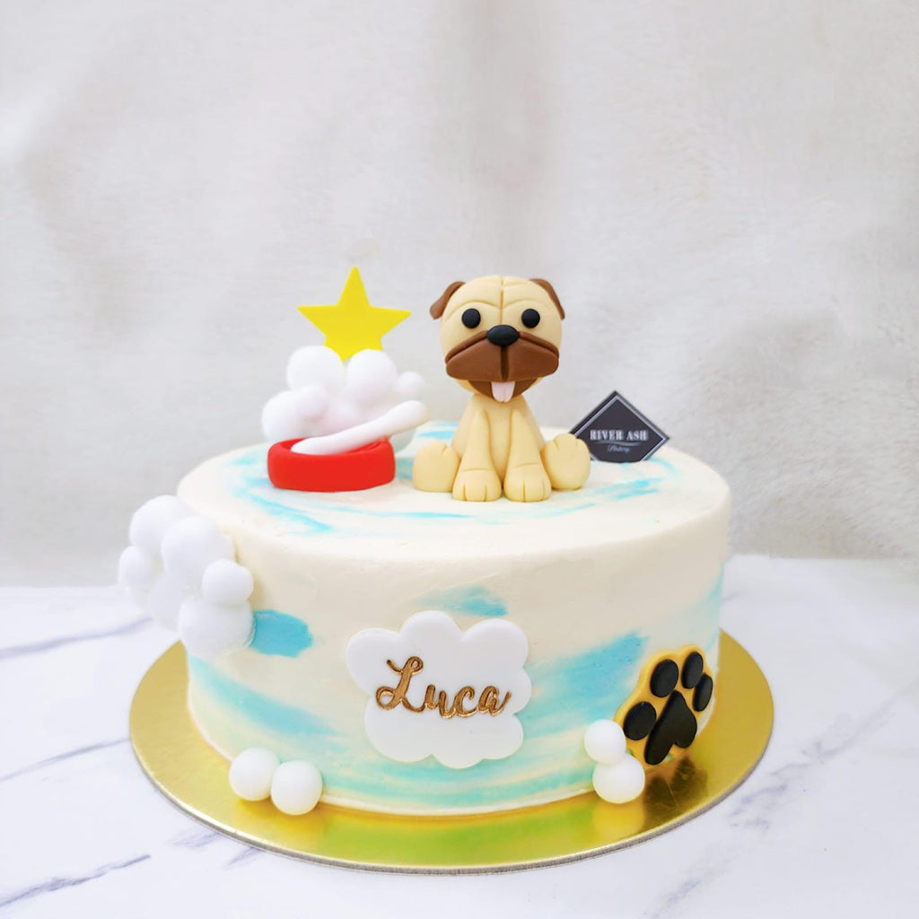 Cute Fondant dog Cake