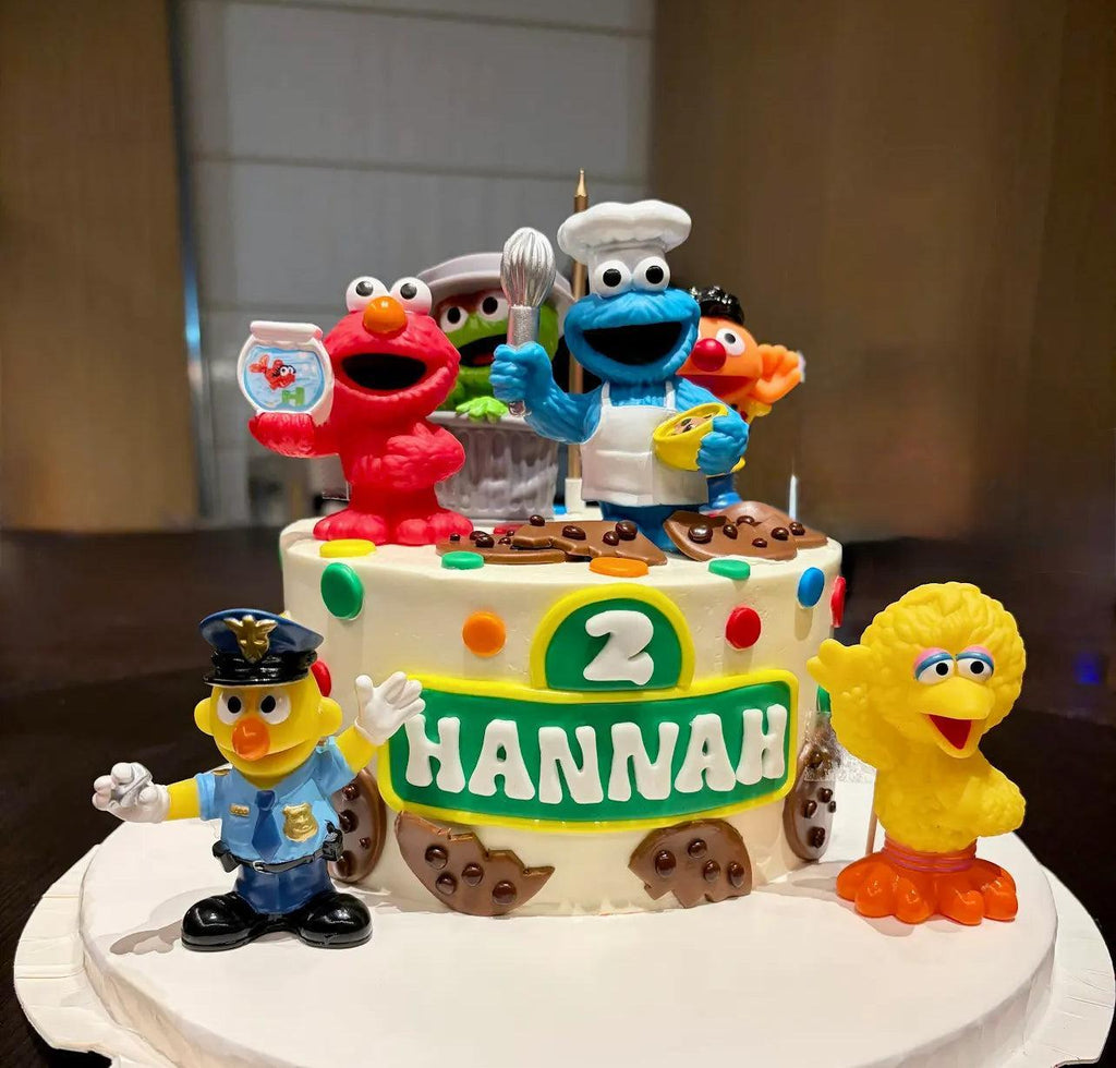 Elmo Cookie Monster & friends Cake