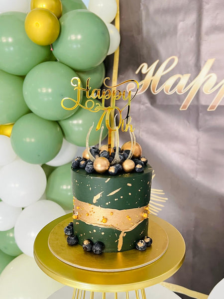 Emerald & Gold Cake