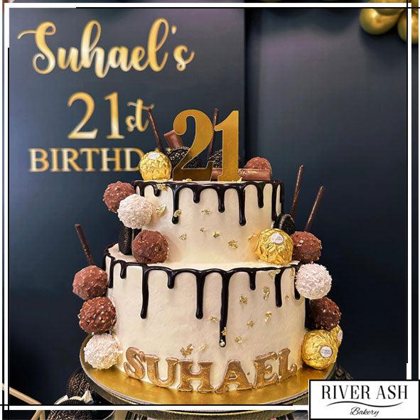 Ferrero Chocolate Cake singapore/Happy 21st Cake Singapore River