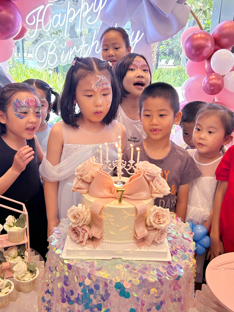 Floral Ribbon Cake