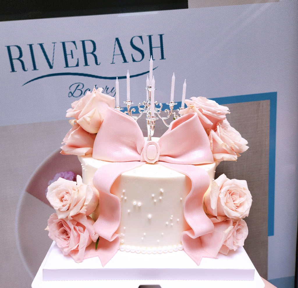 Floral Ribbon Cake