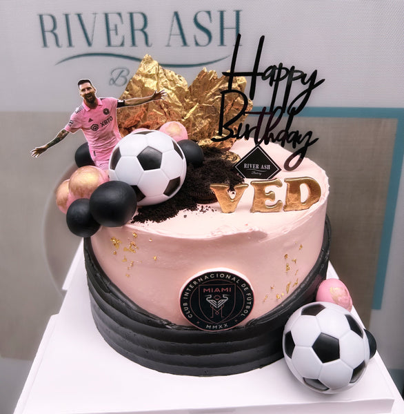 Football Soccer Star Messi Club Cake