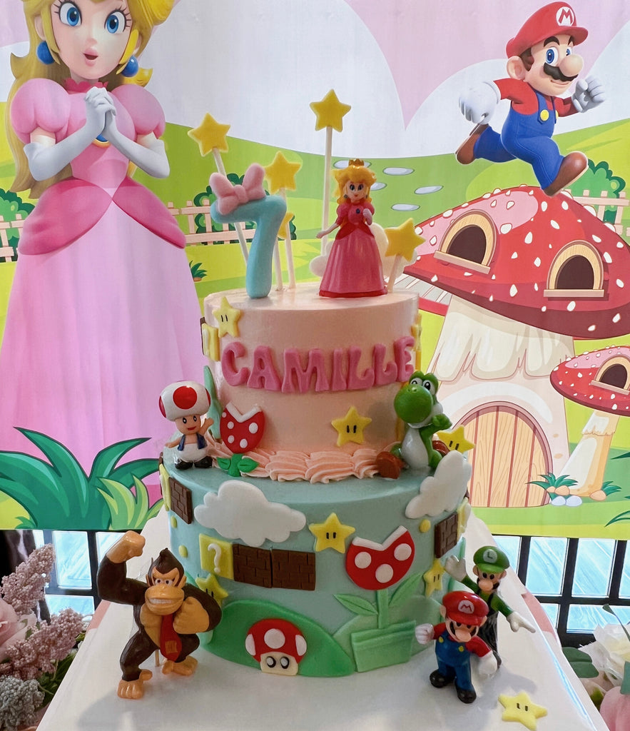 Mario Princess Peach cake