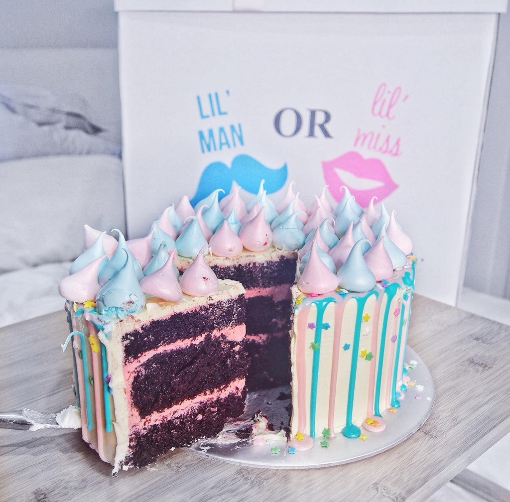 Gender Reveal Cake