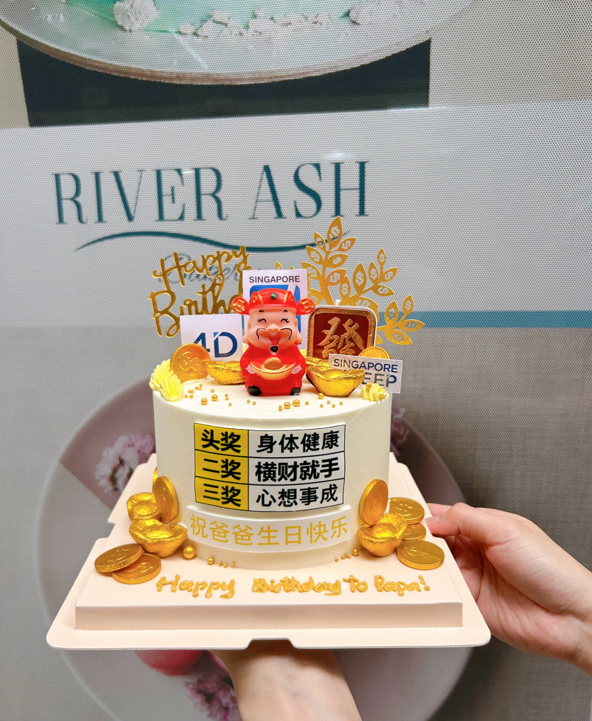 Golden Fortune Longevity Cake