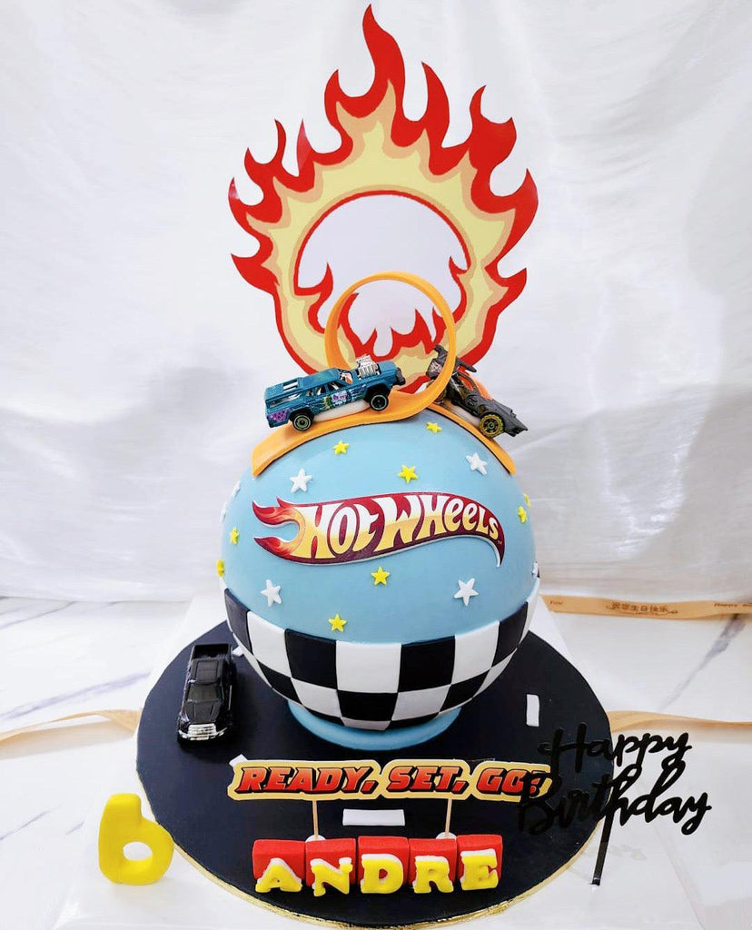 Hot Wheels Pinata Cake
