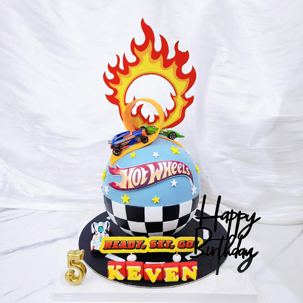 Hot Wheels Pinata Cake