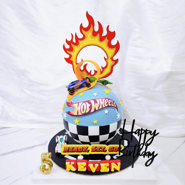 Hot Wheels Pinata Cake
