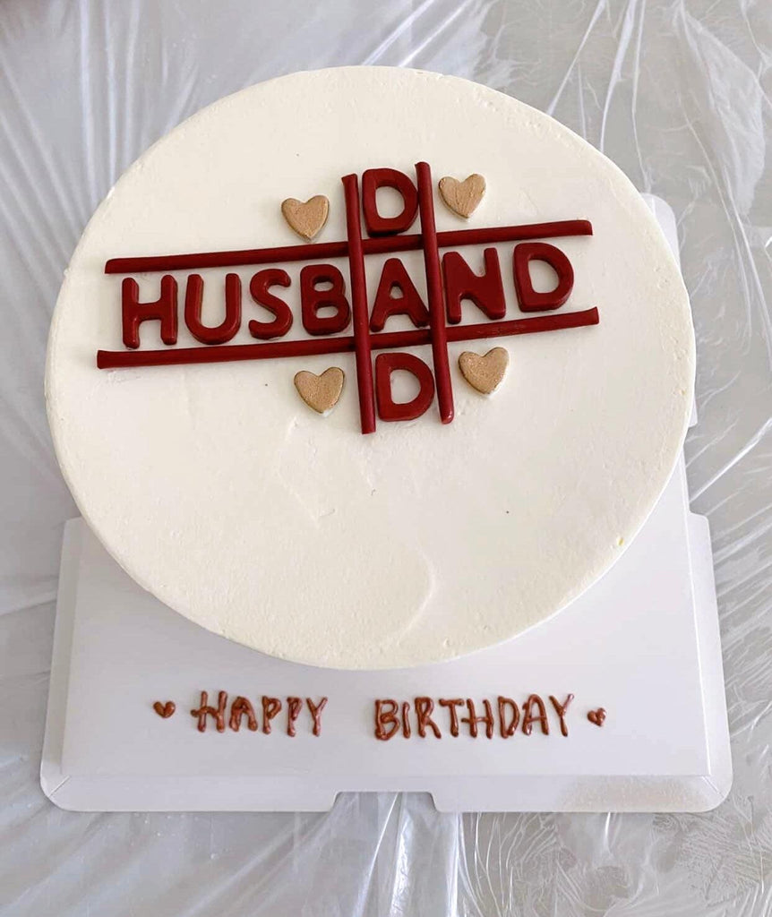 Husband and Dad Tic Tac Toe Cake