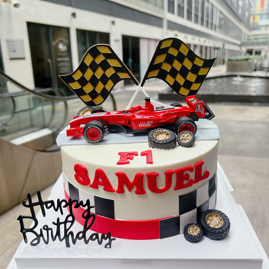 Formula 1 Race Car cake