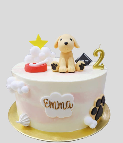 Cute Fondant dog Cake