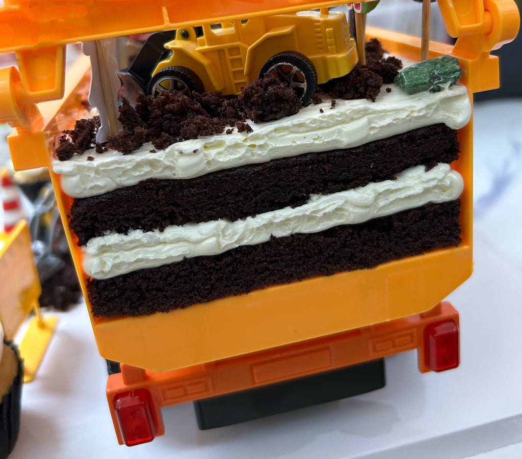 Cocomelon Construction Vehicle Cake