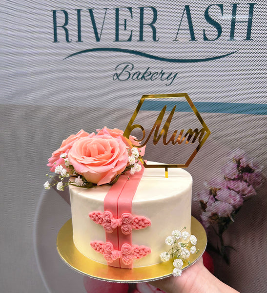 Pink Rose Mother's Day Cake
