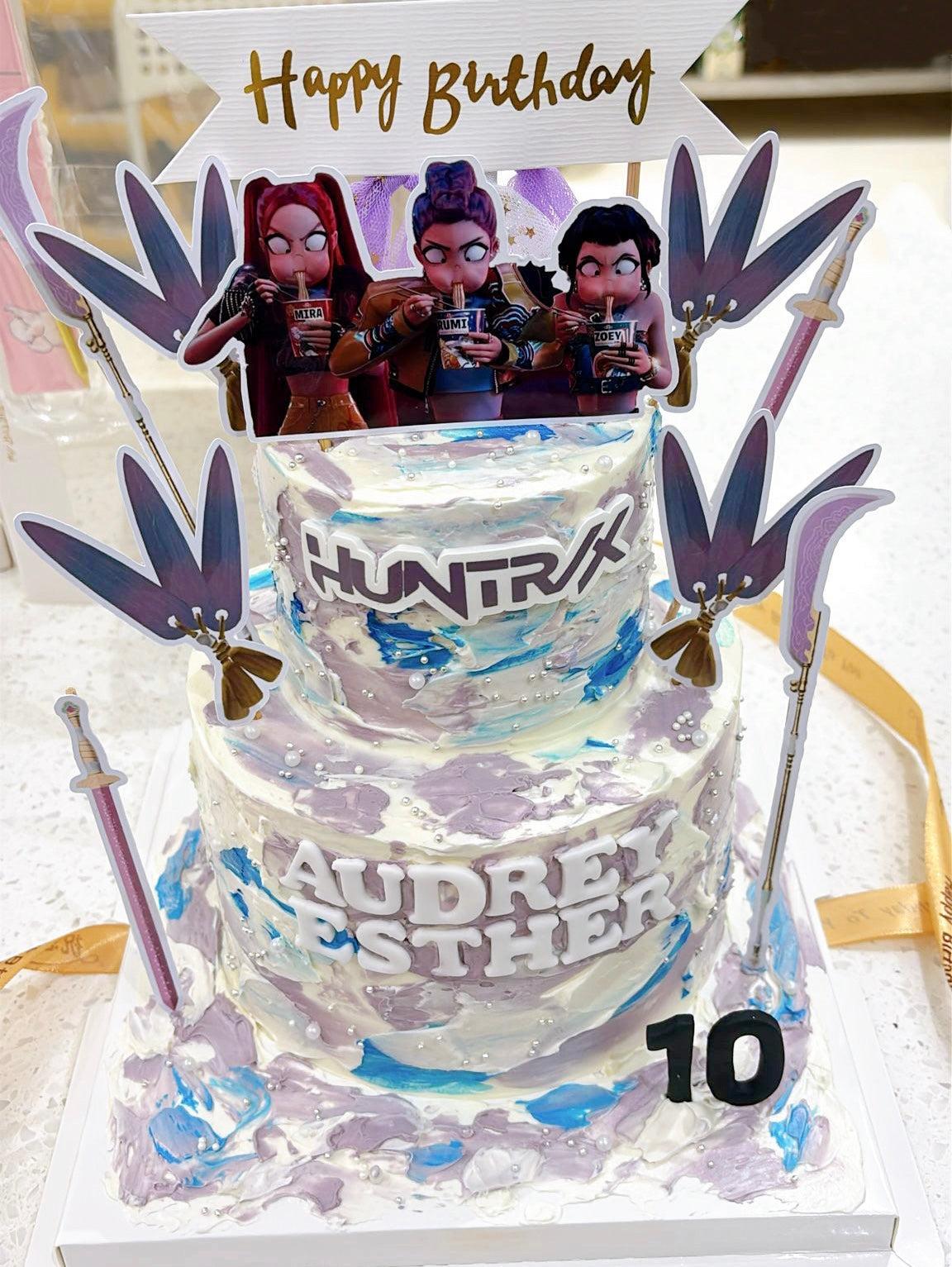 K Pop Demon Hunter Cake SG Anime Comic Cake Singapore River Ash Bakery k-pop-demon-hunter-cake-sg-anime-comic-cake-singapore-river-ash-bakery