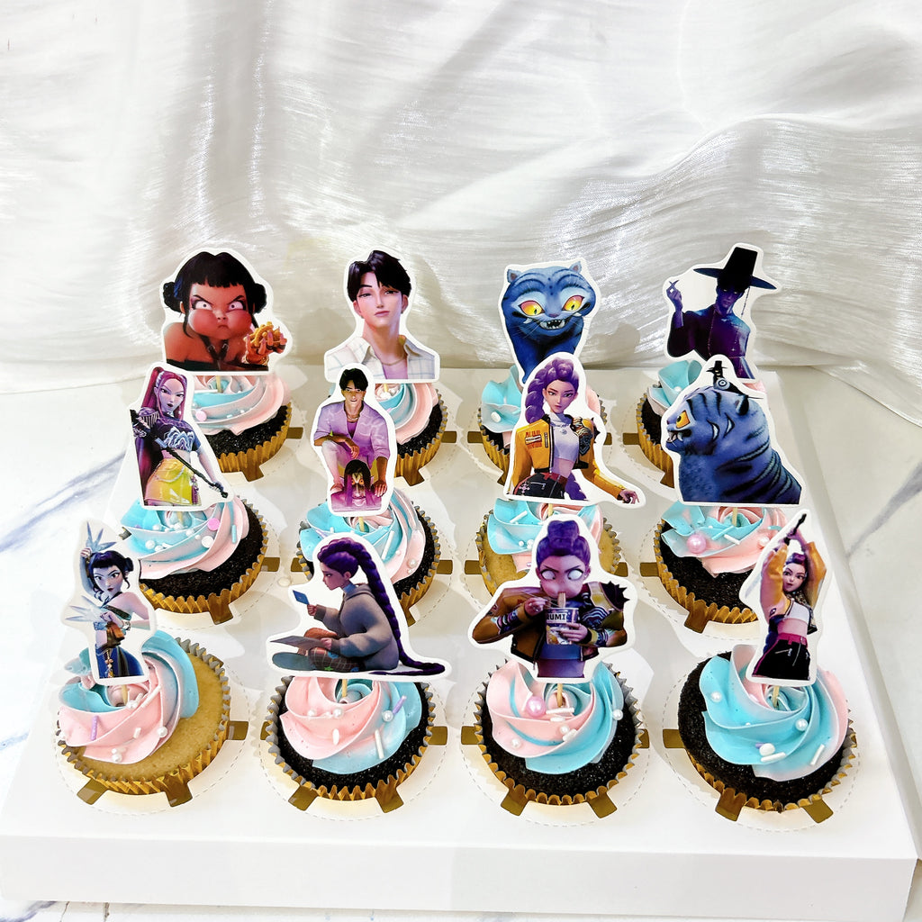 K-pop demon hunters Cupcake Set