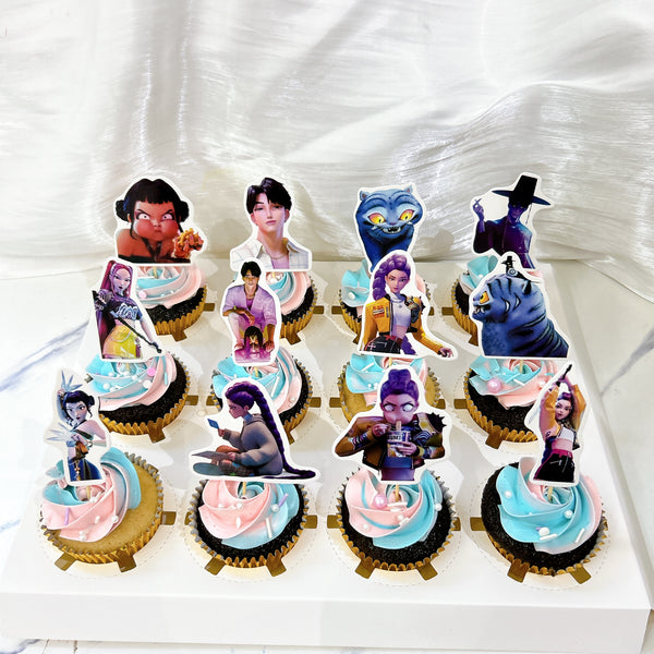 K-pop demon hunters Cupcake Set