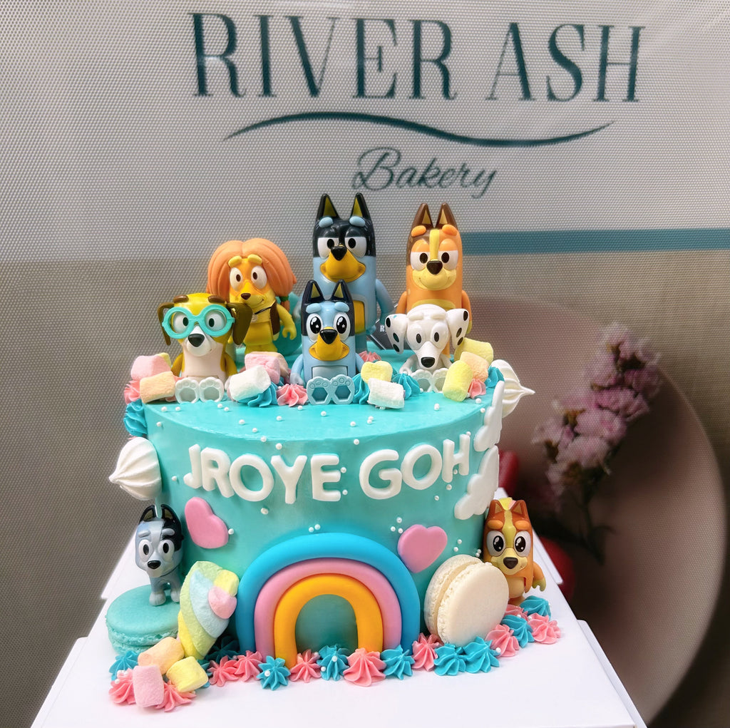 Kids Party Bluey & Family Cake