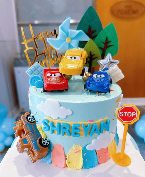 Kids Party Mcqueen Cars Cake