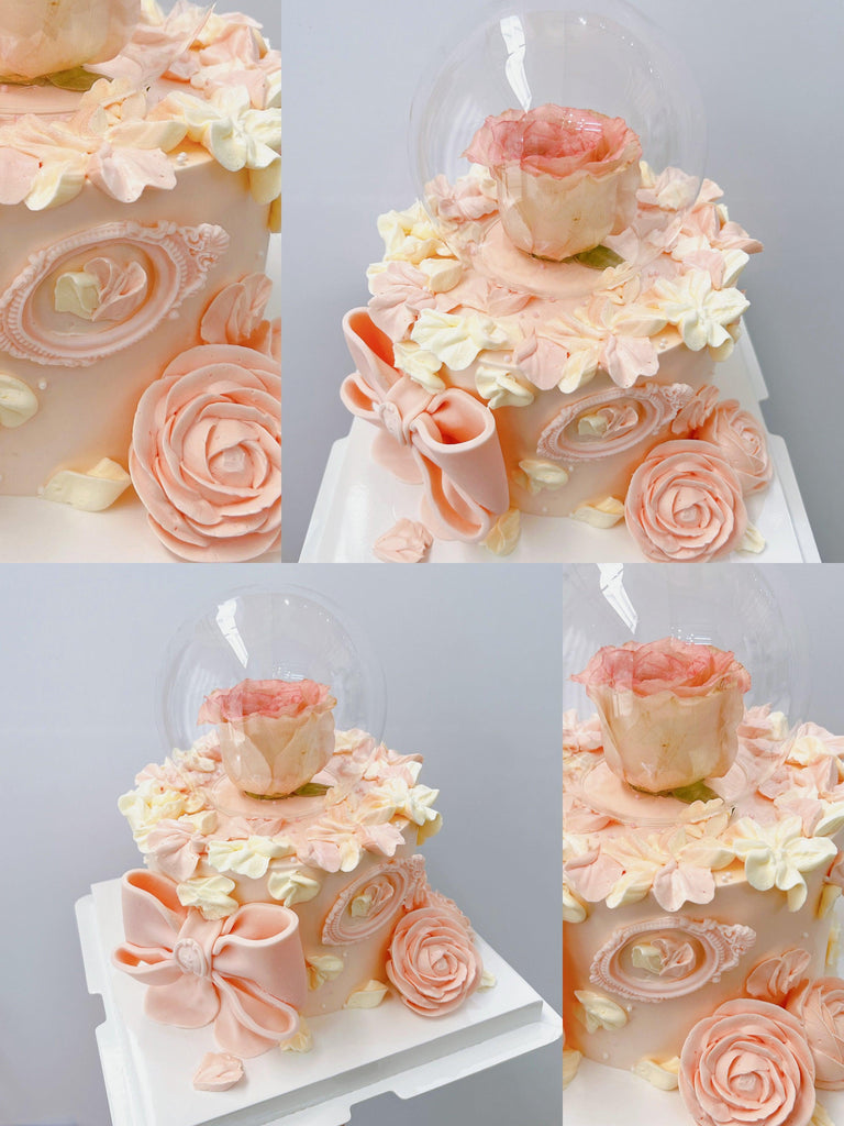 Korean Style Buttercream Vintage Cake