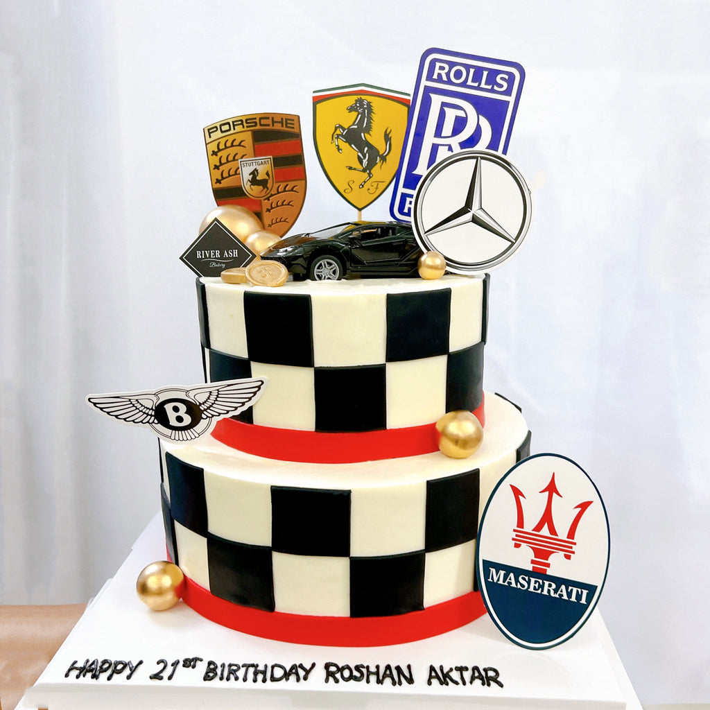 Luxury Cars Design Cake
