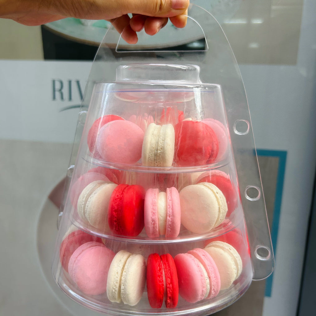 Macaron Tower set with packaging