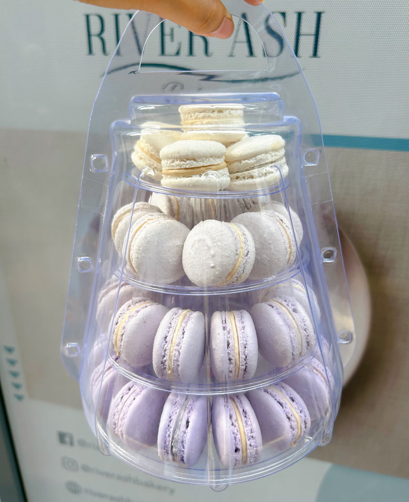 Macaron Tower set with packaging