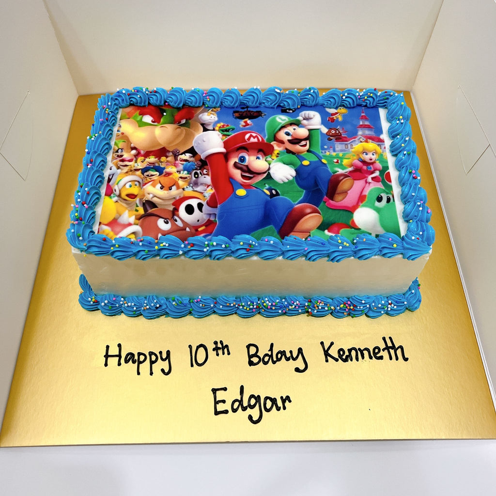 Mario Party Rectangle Image Cake Singapore/ Gamers Cake SG - River Ash ...