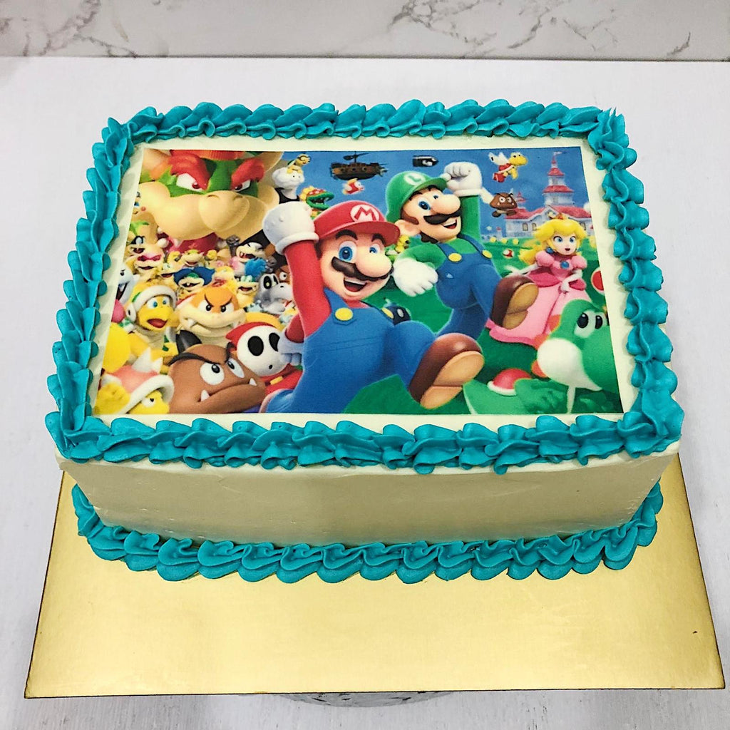 Mario Party Rectangle Image Cake Singapore/ Gamers Cake SG - River Ash ...