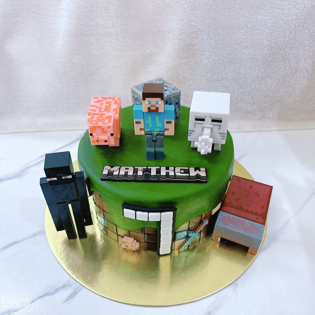 Minecraft Handcrafted Cake