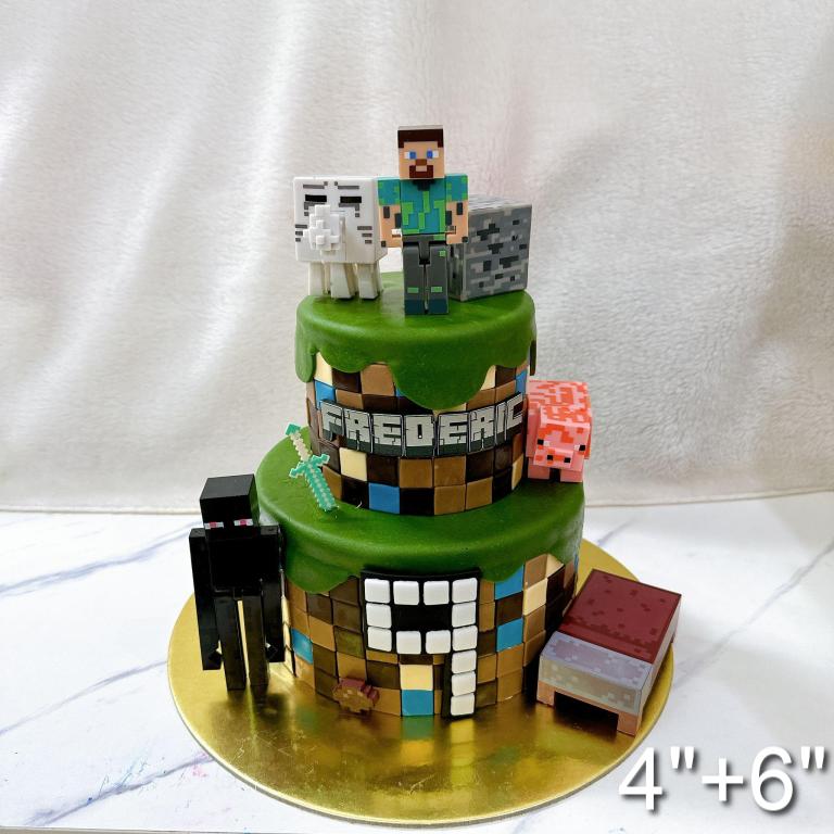 Minecraft Handcrafted Cake