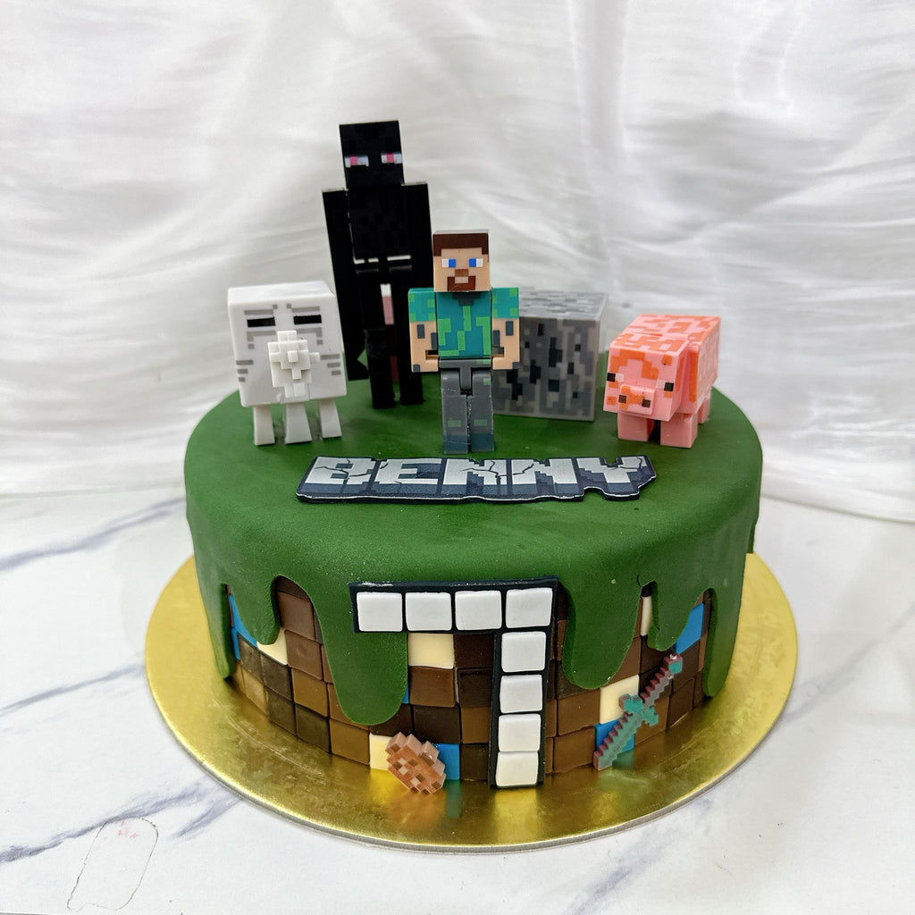 Minecraft Handcrafted Cake